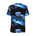 thumbnail image 3 of Balery Blue Viper Snake Baseball Jersey for Men Casual Button Down Shirts Short Sleeve Active Team Sports Uniform-XX-Large, 3 of 9