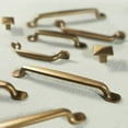 thumbnail image 2 of Goo-Ki 6 Pack Zinc Alloy Pulls Antique Brass Cabinet 5-Inch(128mm) Mid-Century Modern Hardware for Kitchen and Bathroom, 2 of 7