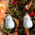 thumbnail image 6 of MXTPOV Exquisite Christmas Decorations for Christmas Tree, Plush Santa Claus Ornaments Hanging for Backpack Party Car Home Decor, White, 6 of 6