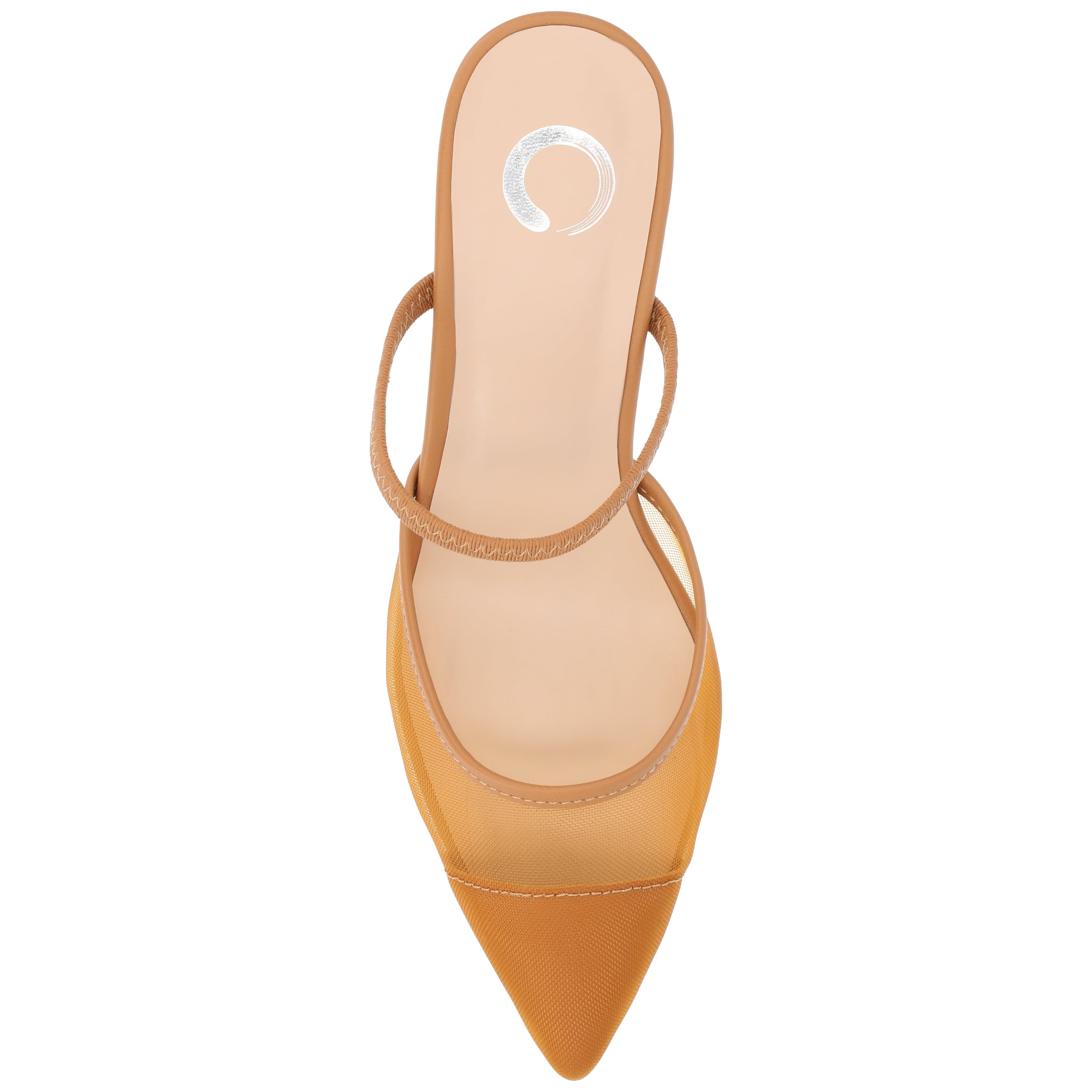 Journee Womens Allana Slip On Kitten Heel Mule Pumps