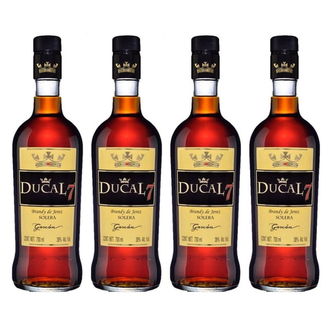 Pack de 4 Brandy Ducal 7 Solera Gascón 700 ml