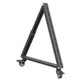 thumbnail image 1 of Soporte de TV móvil de baja altura con ángulo de visión ajustable de 40 degree a 70 degree, soporte triangular de metal para , carrito de suelo para, 1 of 8
