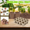 thumbnail image 2 of Seed Starter Tray Kit Peat Pots For Seedlings Packs Of 140 Cell Organic, 2 of 5