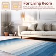 thumbnail image 2 of ODIKA 8' x 10' Machine Washable Non-Slip Area Rug, Ombre Stripe High Traffic Rug, Blue, 138775, 2 of 7
