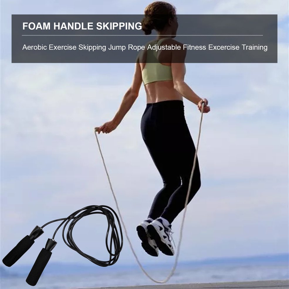 Jump Ropes Aerobic Exercise Boxing Skipping Jump Rope Adjustable Bearing Speed Fitness G
