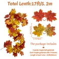 thumbnail image 4 of Huryfox 2 Pack Artificial Autumn Maple Leaf Garlands 17 ft Fall Decorations (Mix), 4 of 8