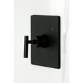thumbnail image 3 of Kingston Brass KB6340CML Manhattan Single-Handle Pressure Balanced Tub and Shower Faucet, Matte Black, 3 of 7