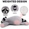 thumbnail image 3 of Weighted Stuffed Animals - Weighted Stuffed Animals for Anxiety, Racoon Weighted Plush Animals Raccoon Stuffed Hugging Plush Animal Toy for Baby, 3 of 3