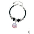 thumbnail image 2 of Delight Jewelry Silvertone Domed Multi Color RNA Wife Celtic Knot Leather Bead Bracelet, 7"+2" Extender, 2 of 4