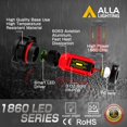 thumbnail image 3 of Alla Lighting PG20-7 Base 12276 2504 PSX24W LED Fog Lights Bulbs Replacement Xtreme Super Bright 1860-SMD 8000K Ice Blue, 3 of 10