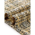 thumbnail image 5 of INSPIRE CHIC Women's 2 Piece Tweed Suit Set Button Down 3/4 Sleeve Jacket Pencil Skirt Set Orange S, 5 of 6