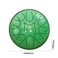 thumbnail image 2 of LOVEVER Tambour à Main 6 Pouces 11 Tons pour Enfants et Adultes Portable et Léger en Acier au Carbone avec Rythmes Uniques pour Expression Musicale Créative Adapté pour Jeu Solo, 2 of 4