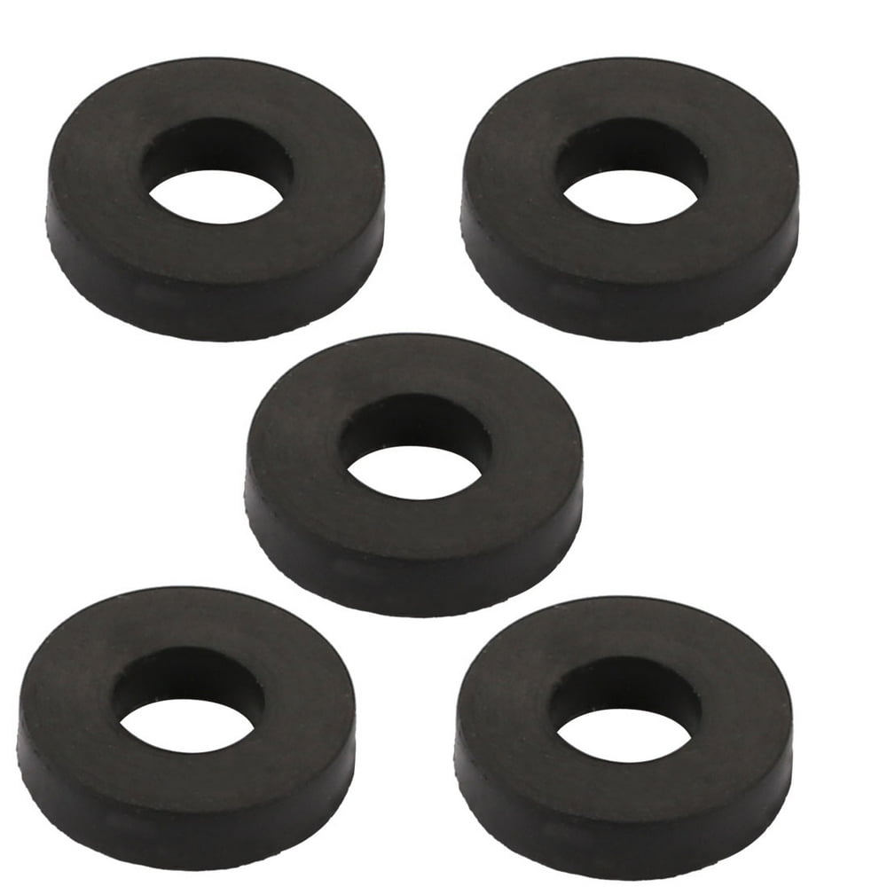 5pcs Black Rubber Round Flat Washer Assortment Size 4x9x2.2mm Flat Washer