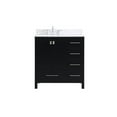 thumbnail image 3 of 32 inch Single Bathroom Vanity in Black with Backsplash, 3 of 8