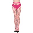 thumbnail image 2 of Idoravan Fishnet Stockings for Women Plus Size, Women Sexy Fishnet Soft Tights Lingerie Transparent Erotic Hollow Bodysuit, 2 of 3
