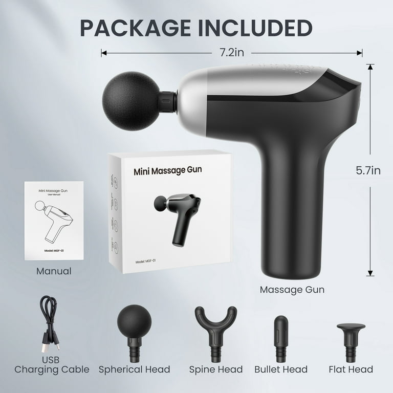 Naipo Massage Gun Deep Tissue, Quiet Handheld Electric Muscle