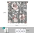 thumbnail image 2 of Cortinas de ducha florales para baño, rosa, gris, rosa, flores, juego de cortinas de ducha, tela de fondo azul, impermeable, lavable, floral, cortina de ducha Zhivalor HMHZ1193-4, 2 of 6