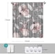 thumbnail image 2 of Cortinas de ducha florales para baño, juego de cortinas de ducha con flores rosas, grises y rosas, tela de fondo azul, impermeable, lavable, 72 "× 72", 2 of 6