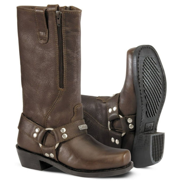 Zipper harness boots cheap