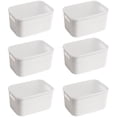 thumbnail image 1 of HANAMYA Conteneur de Rangement avec Couvercle 4 Litres en Blanc Cassé (Ensemble de 6), 1 of 12