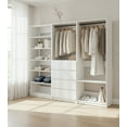 thumbnail image 2 of Prosper White Freestanding Walk in Wood Closet System, 2 of 12