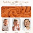 thumbnail image 3 of Baby Blanket for Girls Toddlers 3D Fleece Fluffy Fuzzy Blanket for Baby, Soft Warm Cozy Fleece Blanket, Infant or Newborn Receiving Blanket (30x40inch, Orange), 3 of 6