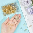 thumbnail image 3 of 1 Box 200Pcs Leverback Earring Hooks Gold Earring Findings Bulk Brass Silver French Hook Ear Wires Small Back Earring Hooks for Jewelry Making Supplies DIY Beginner Women Mixed Color, 3 of 6