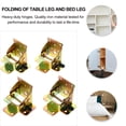 thumbnail image 3 of YSNOOWE Folding Table Legs Iron Square Buckle Design with Automatic Locking for RV Use 7.3X2.4In, 3 of 8