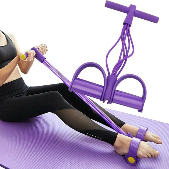 6-Tube Pedal Resistance Bands with Handles, Elastic Rubber Exercise Bands for working out, Durable Workout Bands, Multifunction Exercise Equipment for Abdomen, Waist, Arm, Leg Stretching