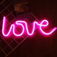 thumbnail image 4 of 2 piezas de luces de neón LED ShuxiuWang decoración de pared USB labios rosas, 4 of 5