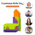 thumbnail image 4 of Cuchillo de rábano de juguete cuchillo luminoso juguete coleccionable juguetes sensoriales para niños, 4 of 8