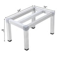 thumbnail image 4 of Commercial Storage Rack, Aluminum Dunnage Rack 1000 LBS Capacity for Restaurant Kitchen, Supermarket - Heavy Duty & NSF Certified, 4 of 6