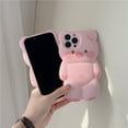 thumbnail image 6 of Cartoon pink piggy phone case anti-drop phone case for iphone 15 14 13 12 11, iphone 15/ 14/ 13/ 12/ 11 pro pink phone case, iphone 15/ 14/ 13/ 12/ 11 pro max full protection phone case, 6 of 8