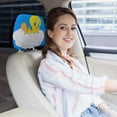 thumbnail image 7 of Tweety-Bird Car Headrest Cover Decor Vehicles Seat Pillow Cover Protector Accessories Auto Front/Rear Seats Head Rest Cover Universal Fit Most Cars Sedan SUV Van, 7 of 7