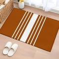 thumbnail image 2 of Burnt Orange White Stripe Entryway Rug 2x3 Area Rug Washable Indoor Doormat Small Bathroom Rugs Low Pile Accent Throw Rugs Modern Rustic Vertical Striped Floor Carpet for Kitchen Bedroom Entrance, 2 of 9