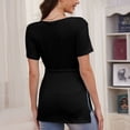 thumbnail image 6 of Bearsland Women's Maternity Shirt Casual Tops Side Split Pullovers Pregnancy Clothes, 6 of 8