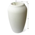 thumbnail image 1 of Algreen Products 87407 32 x 20 in. Wicker Self Watering Planter - White Rattan, 1 of 1