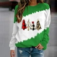 thumbnail image 2 of Patlollav Winter Fall Womens Christmas Sweatershirts Round Neck Long Sleeve Pullover, 2 of 6