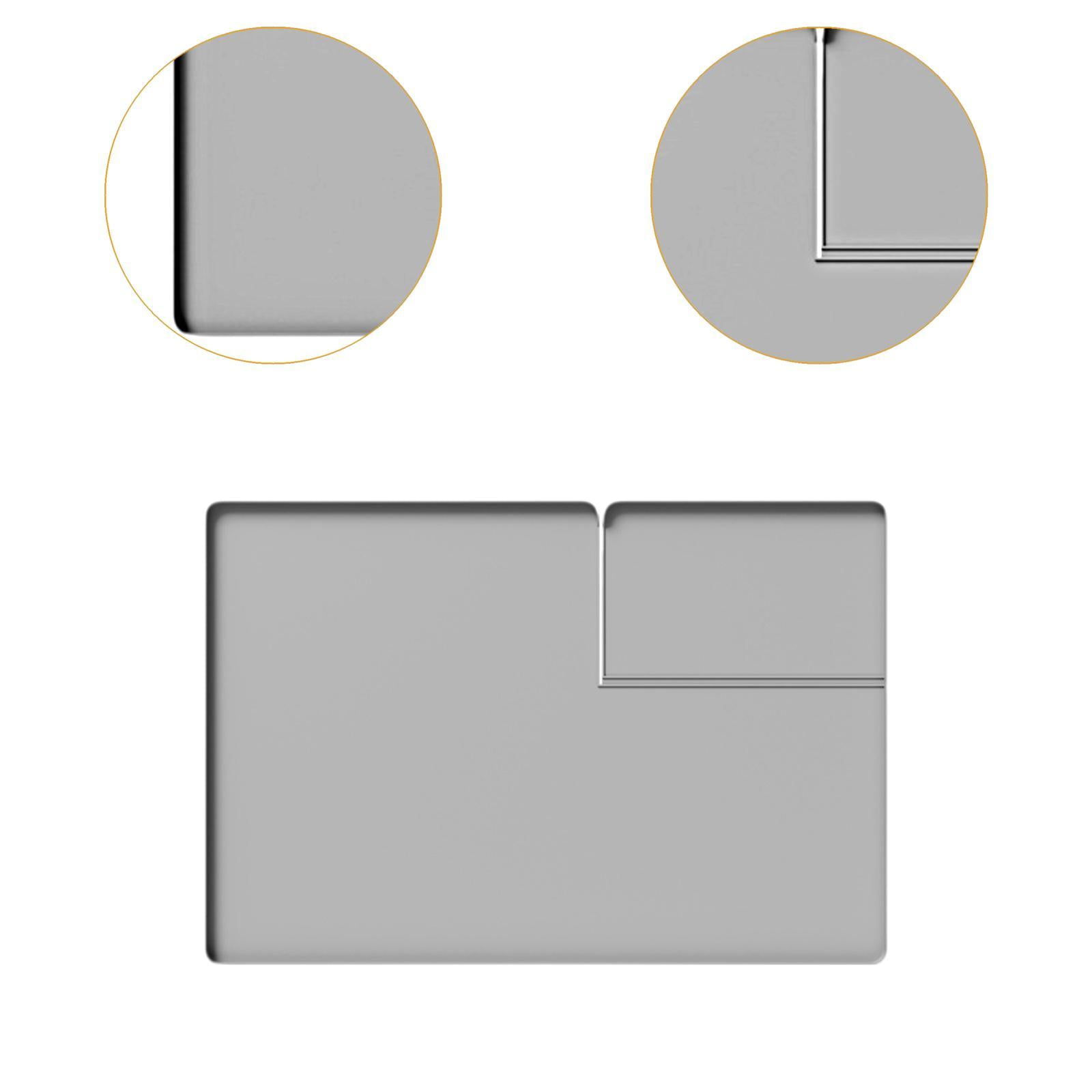 1 Non Slip Washer Dryer Cover Protector Mat Silicone Waterproof Pad for Countertop Appliances Grey