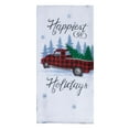 thumbnail image 2 of Set of 2 HAPPIEST HOLIDAYS Red Christmas Truck Kitchen Towels by Kay Dee Designs, 2 of 2