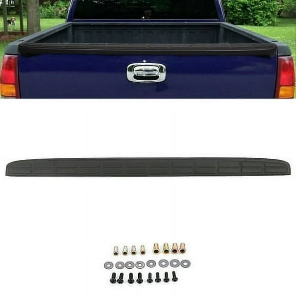 HECASA Tailgate Cap for Chevy Silverado GMC Sierra 1999-2007 Spoiler Molding Cover Protector Textured Black