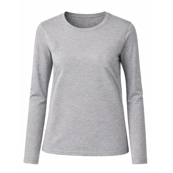 Playera George para Dama, Manga Larga Jaspe Talla G