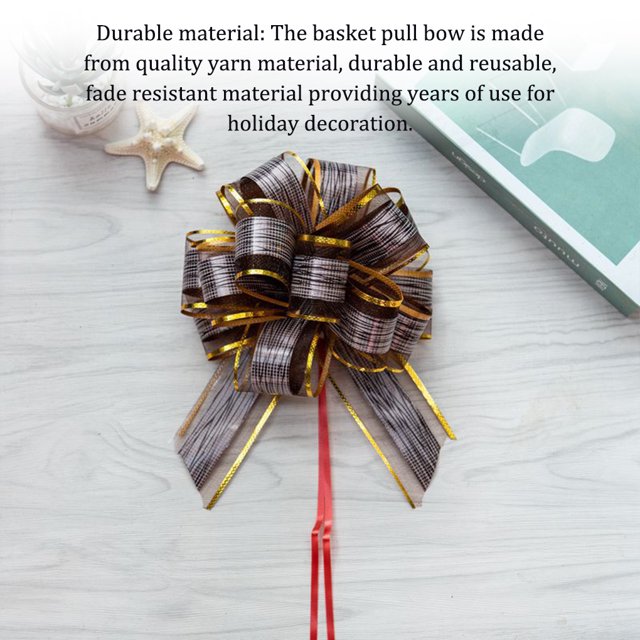Pull Bows Ribbon for Gift Wrapping Festive Wedding Decoration Wear-resistant Gifts Baskets Multifunctional Christmas Present Coffee