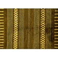 thumbnail image 1 of Ahgly Company Machine Washable Indoor Rectangle Abstract Yellow Modern Area Rugs, 5' x 7', 1 of 1