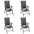 thumbnail image 2 of vidaXL 5 Piece Garden Dining Set Black Poly Rattan, 2 of 5