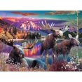 thumbnail image 2 of SUNSOUT INC - Sunset Pond - 1000 pc Jigsaw Puzzle by Artist: Rafael Trujillo - Finished Size 20" x 27" Moose - MPN# 42302, 2 of 5