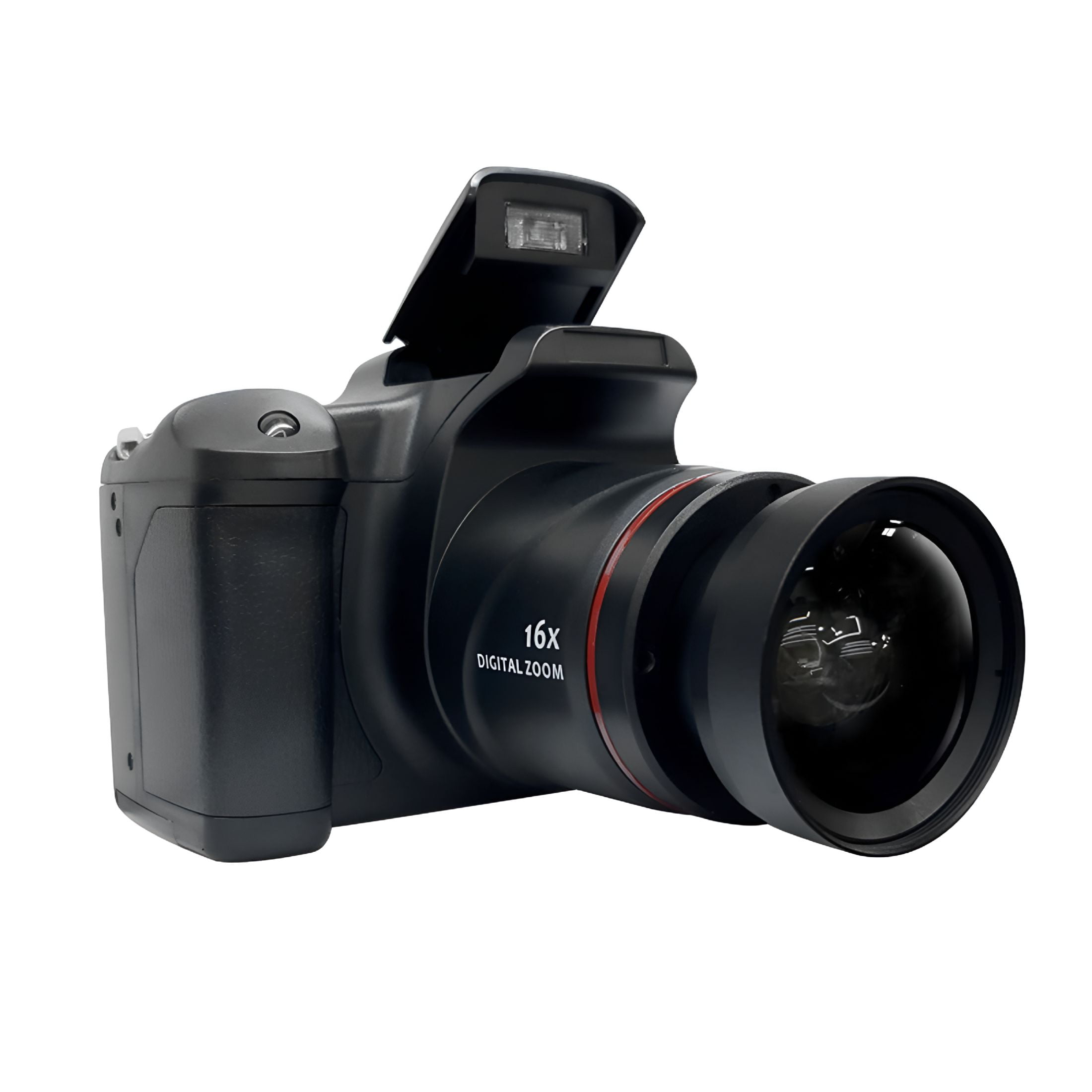 GJX Digital Camera, for Photography and Video Autofocus, 16X Optical Zoom Vlogging Camera for Travel, Dual Cameras for Beginners (Black)
