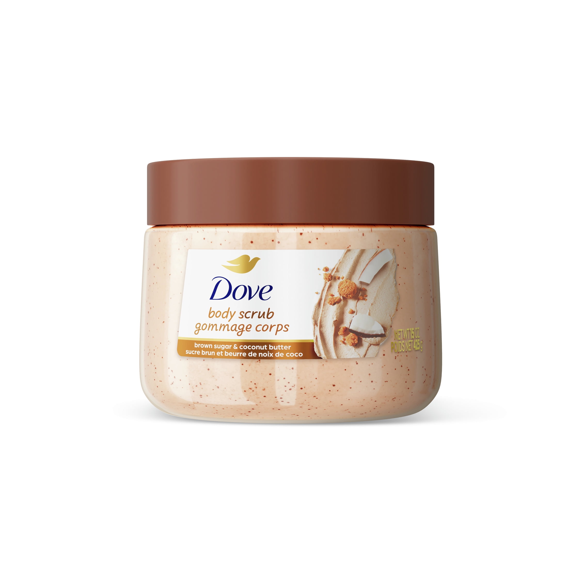 Dove Coconut Body Care Collection Body Wash & Body Scrub, 2 Count