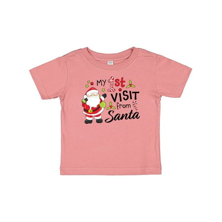 

Inktastic My First Visit from Santa Gift Baby Boy or Baby Girl T-Shirt