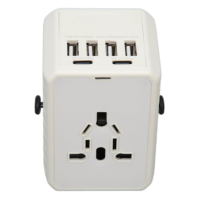 Adaptador de Enchufe internacional NikouMX 8A 4 USB A 2 USB C